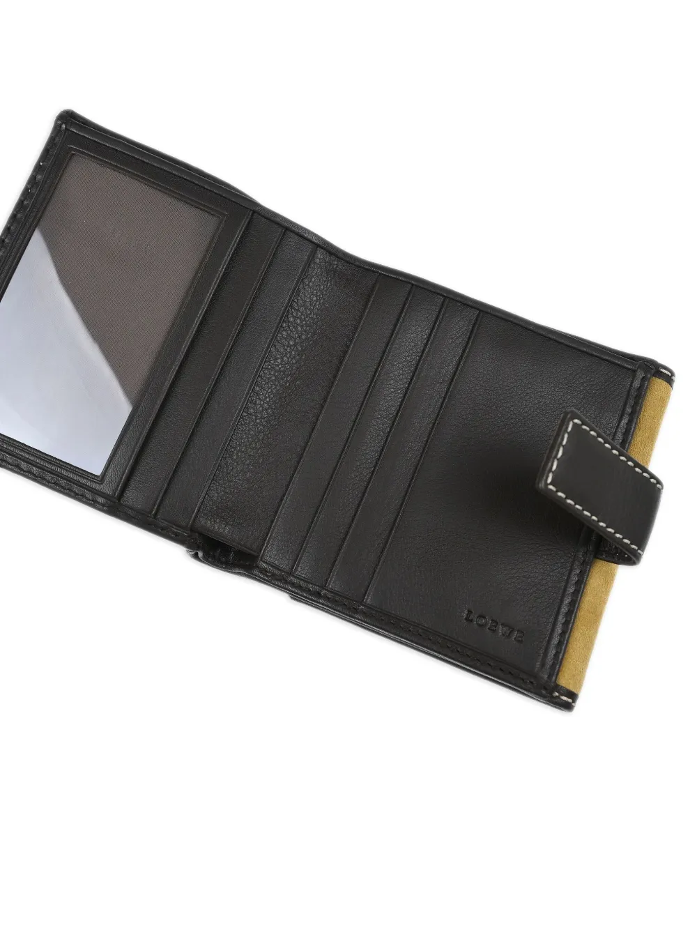 Pre-owned Loewe 1990-2000s Suede Wallet In Neutral
