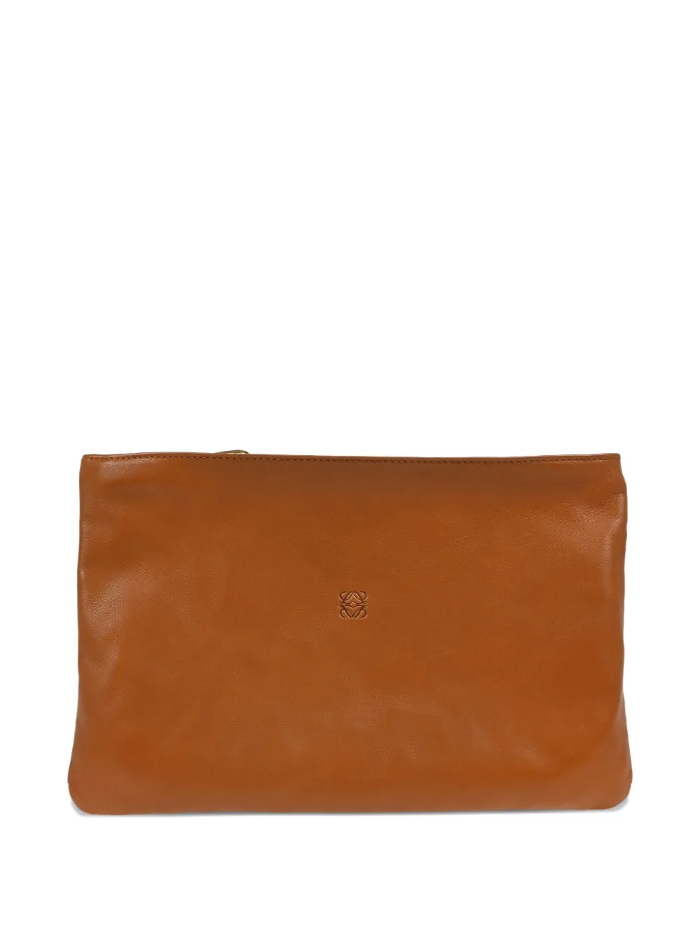 Loewe Pre-Owned 1990-2000s leather clutch bag | Brown | Image 1