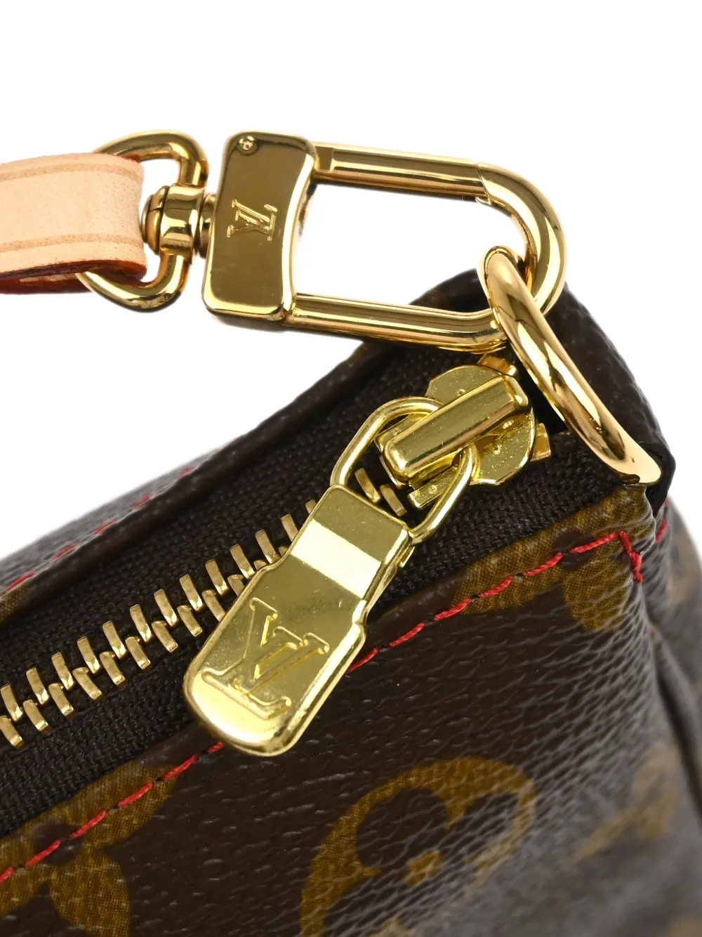 Pre-owned Louis Vuitton 2005 Pochette Accessoires Handbag In Brown