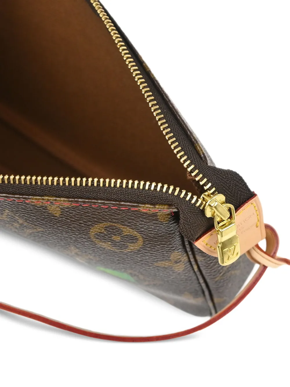 Pre-owned Louis Vuitton 2005 Pochette Accessoires Handbag In Brown