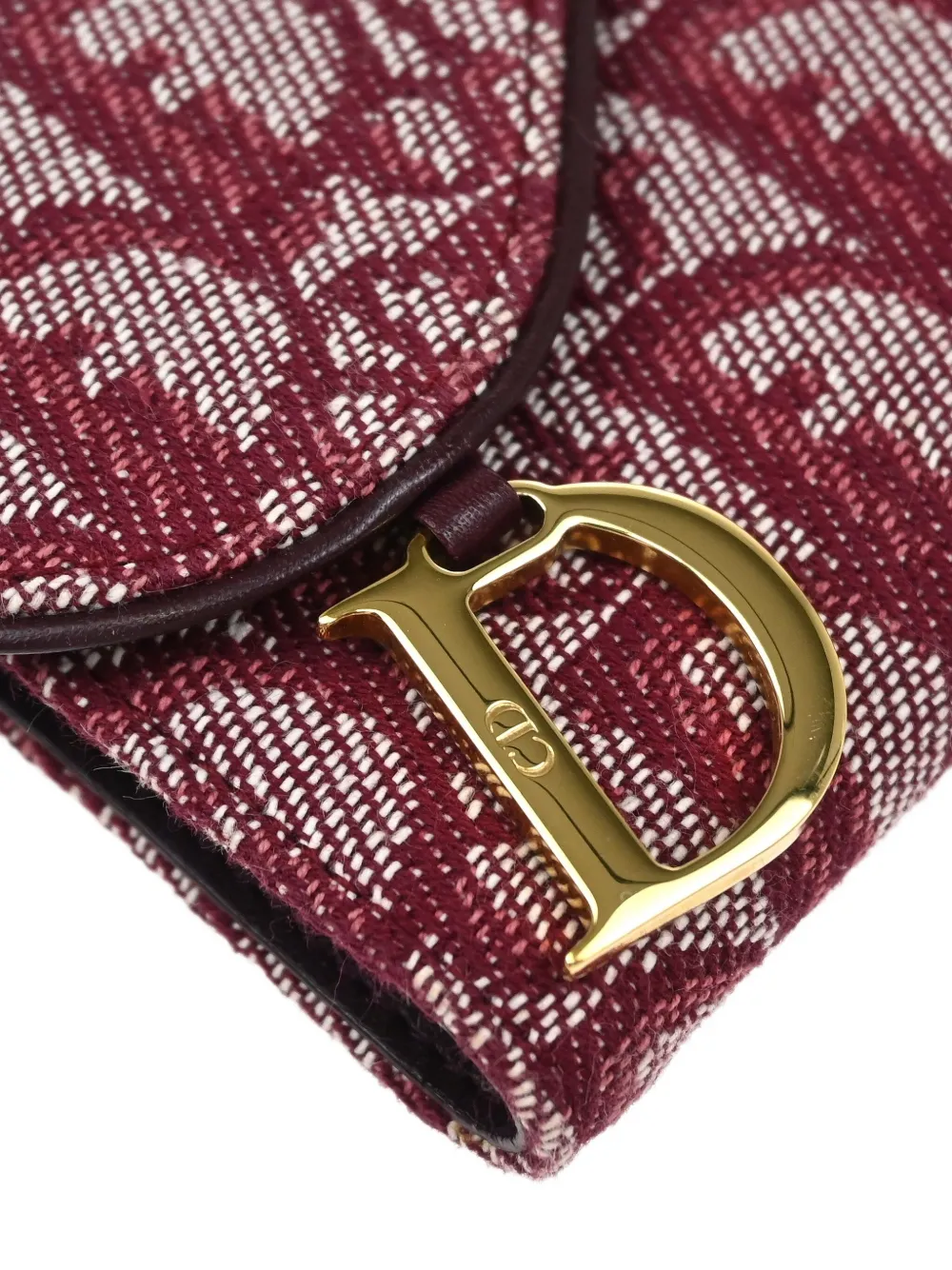 Pre-owned Dior 2003 Trotter Wallet In Red