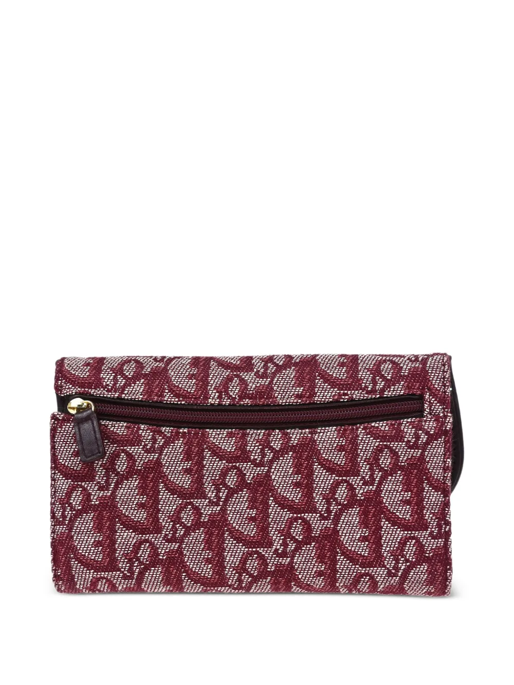 Pre-owned Dior 2003 Trotter Wallet In Red