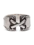 Hermès Pre-Owned 1990-2000s cross-design ring - Silver