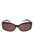 Fendi Pre-Owned 1990-2000s rectangle-frame sunglasses - Brown