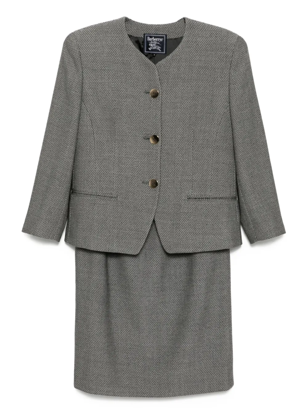 Burberry Pre-Owned 1990-2000s setup suit jacket skirt | Grey | Image 1