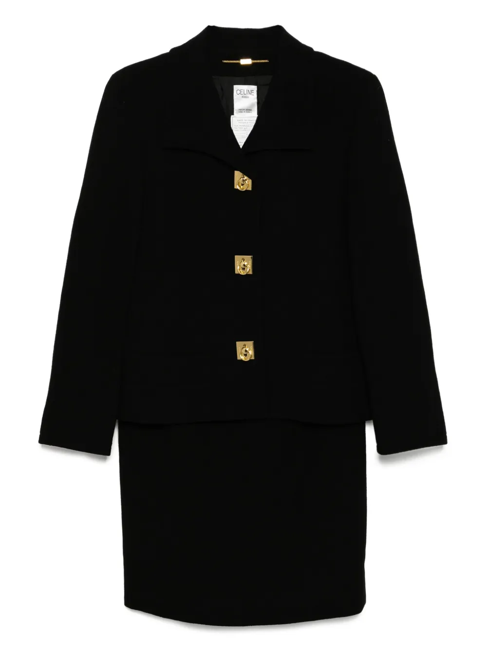 Céline Pre-Owned 1990-2000 スカートスーツ - ブラック Céline Pre-Owned 1990-2000 スカートスーツ - ブラック