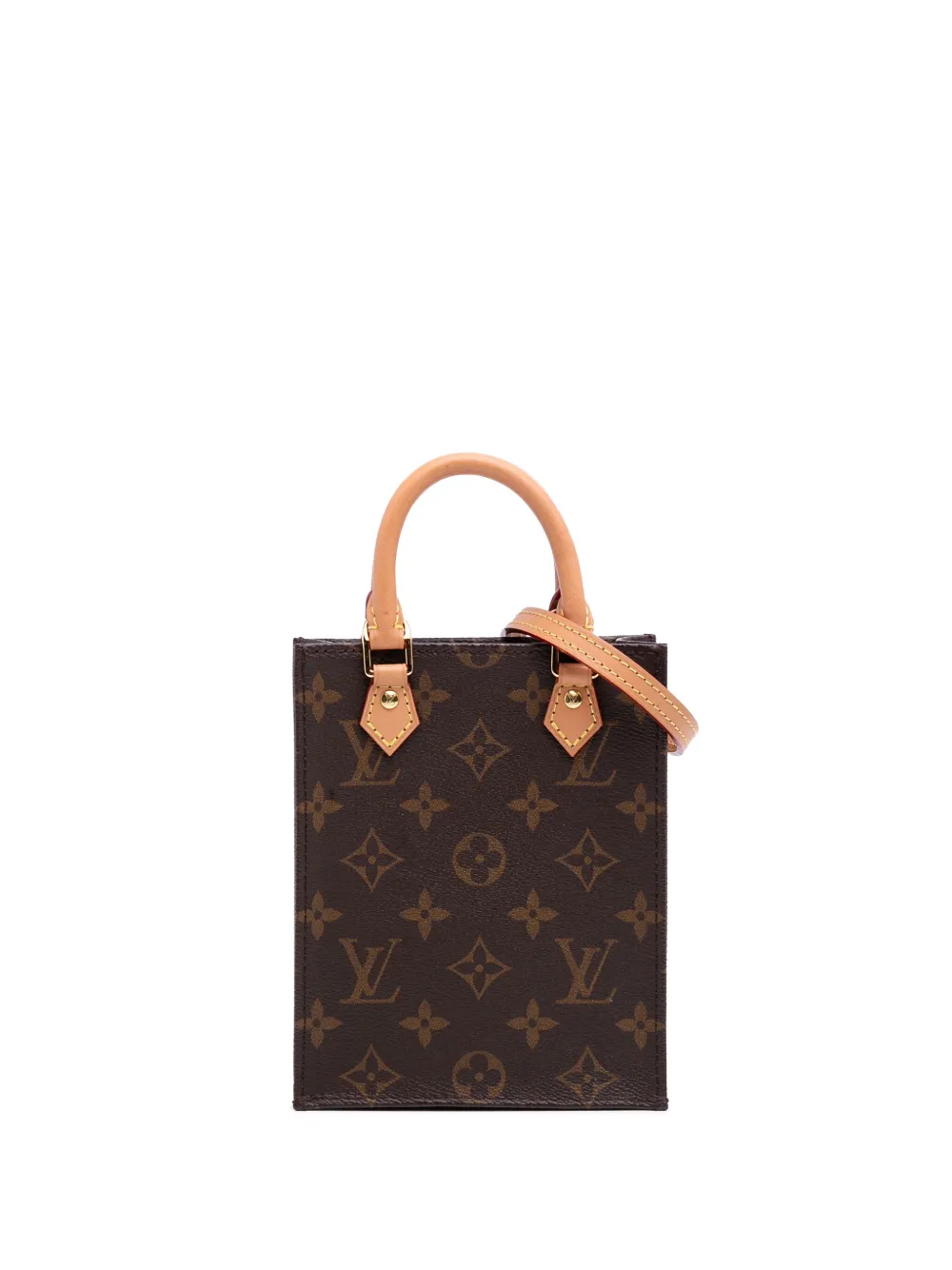 Louis Vuitton Pre-Owned 2020 モノグラム プチ サックプラ サッチェルバッグ - ブラウン Louis Vuitton Pre-Owned 2020 モノグラム プチ サックプラ サッチェルバッグ - ブラウン