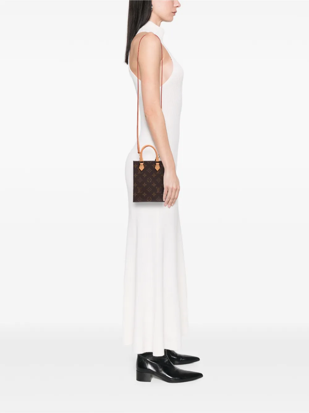 Louis Vuitton Pre-Owned 2020 Monogram Petit Sac Plat satchel | Pre-Owned | Image 2