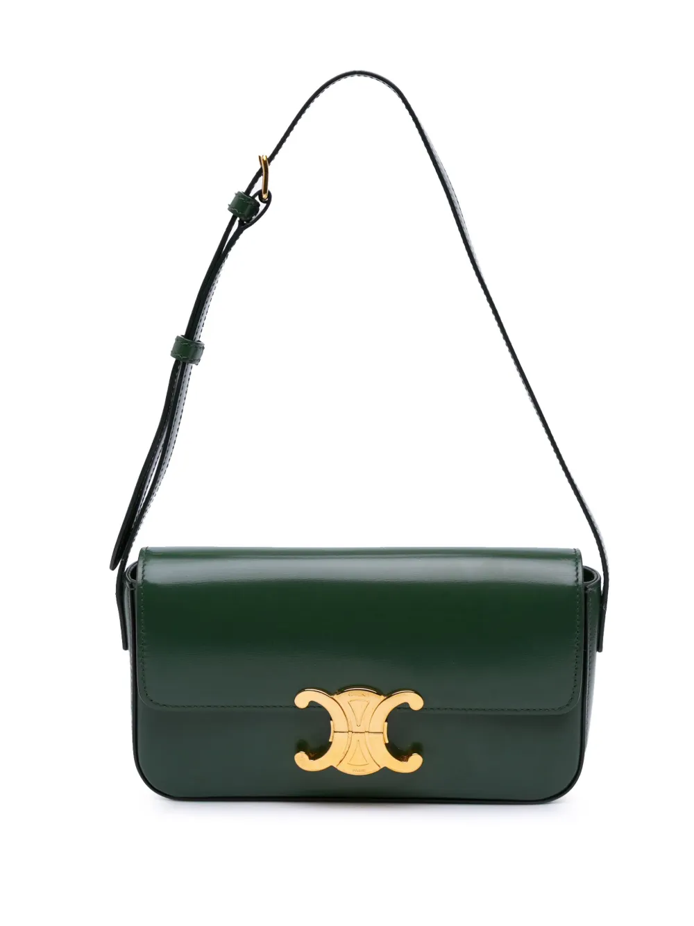 Céline Pre-Owned 2021 クロード ショルダーバッグ - グリーン Céline Pre-Owned 2021 クロード ショルダーバッグ - グリーン