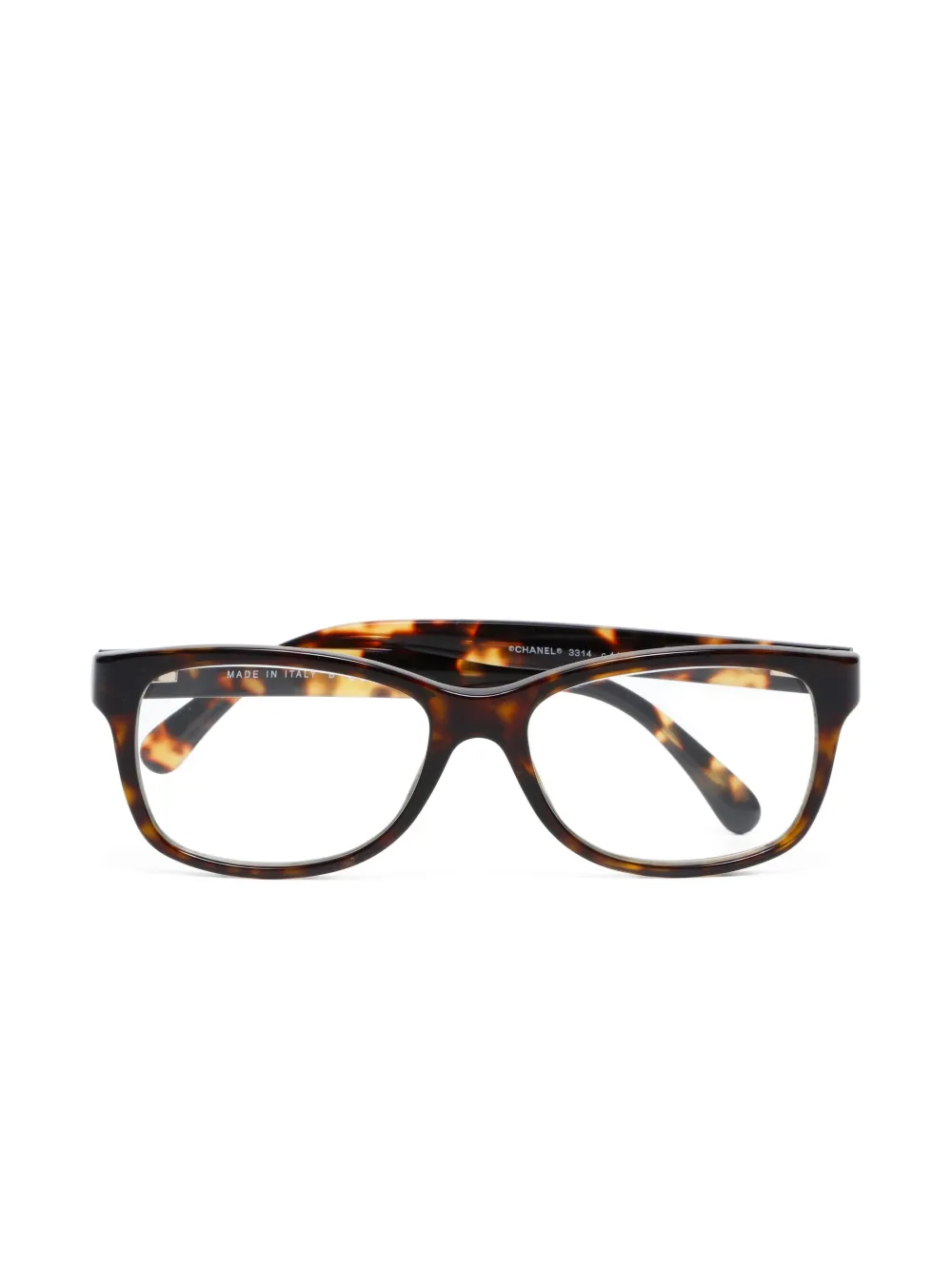 CHANEL Pre-Owned 2000-2020s rectangle-frame glasses - ブラウン CHANEL Pre-Owned 2000-2020s rectangle-frame glasses - ブラウン