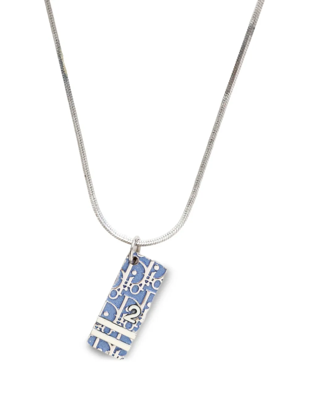 Christian Dior Pre-Owned 2000s CD Logo Trotter Charm necklace | Image 2