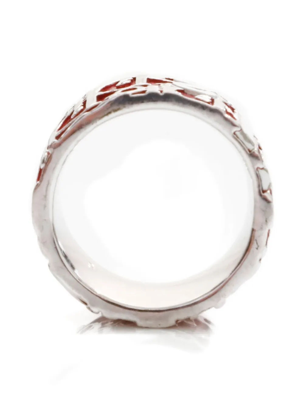 Christian Dior Pre-Owned 2000 Trotter ring - レッド Christian Dior Pre-Owned 2000 Trotter ring - レッド