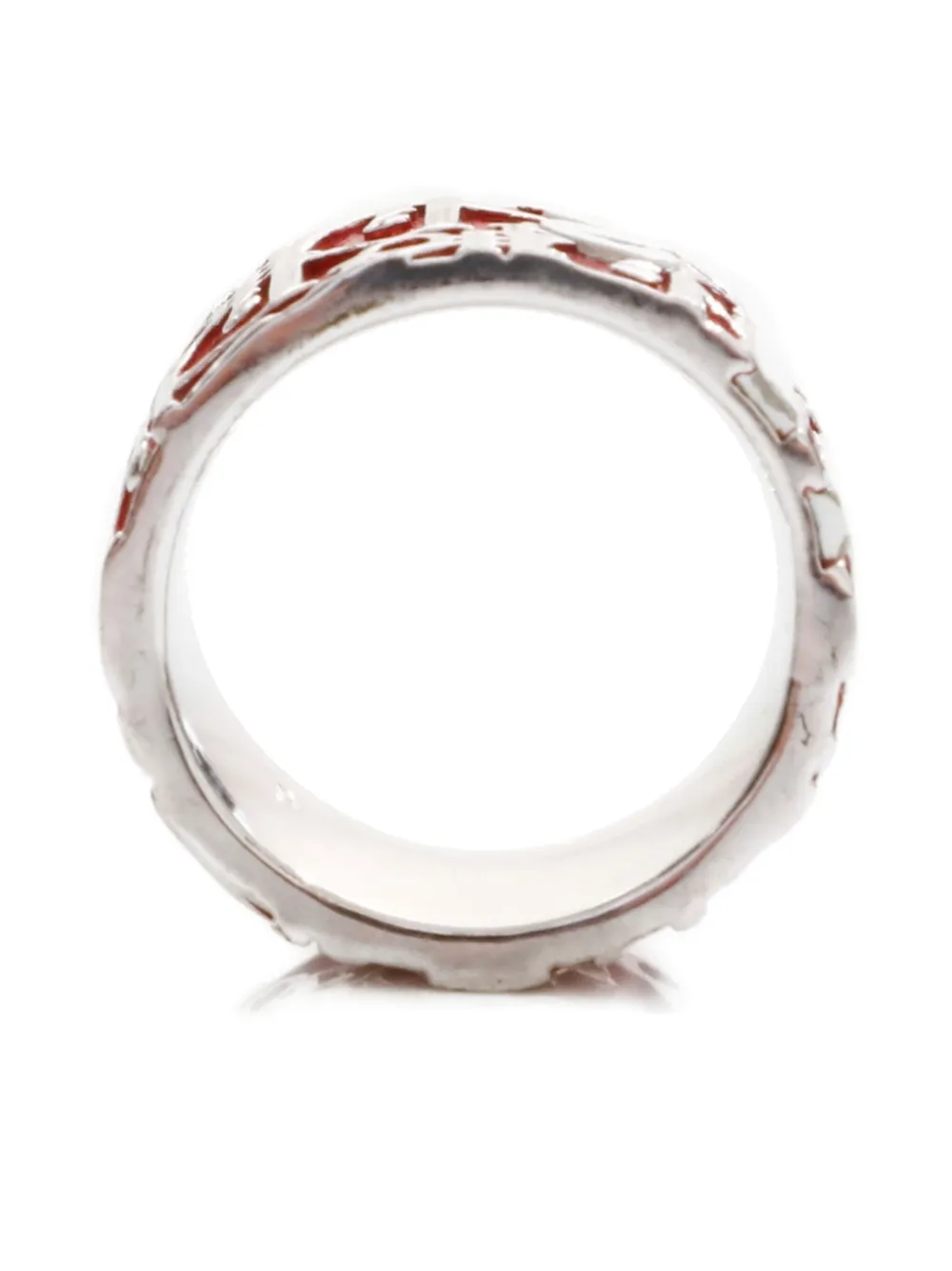 Christian Dior Pre-Owned 2000 Trotter ring - レッド Christian Dior Pre-Owned 2000 Trotter ring - レッド