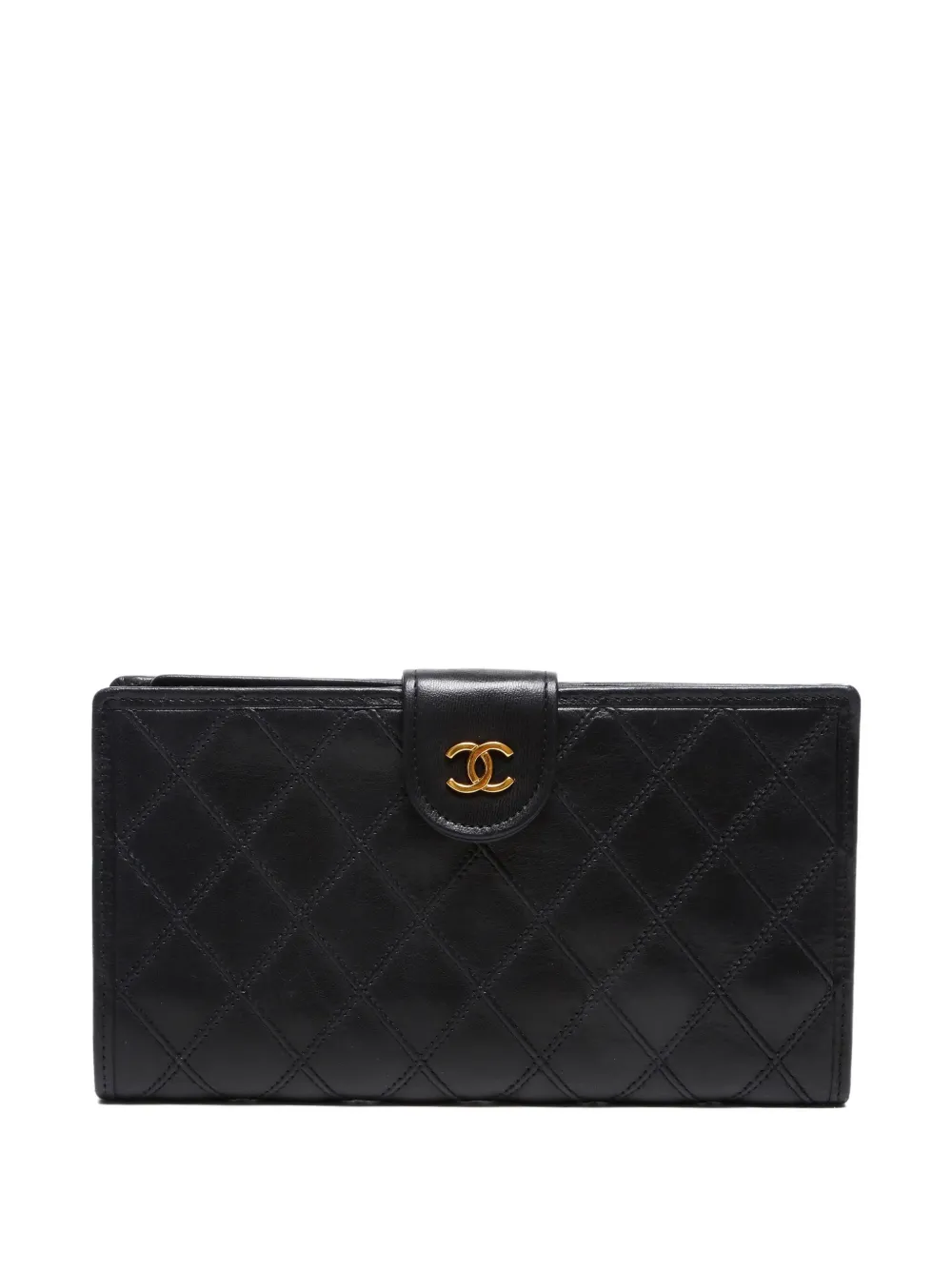 CHANEL Pre-Owned 1985-1993 quilted wallet - ブラック CHANEL Pre-Owned 1985-1993 quilted wallet - ブラック