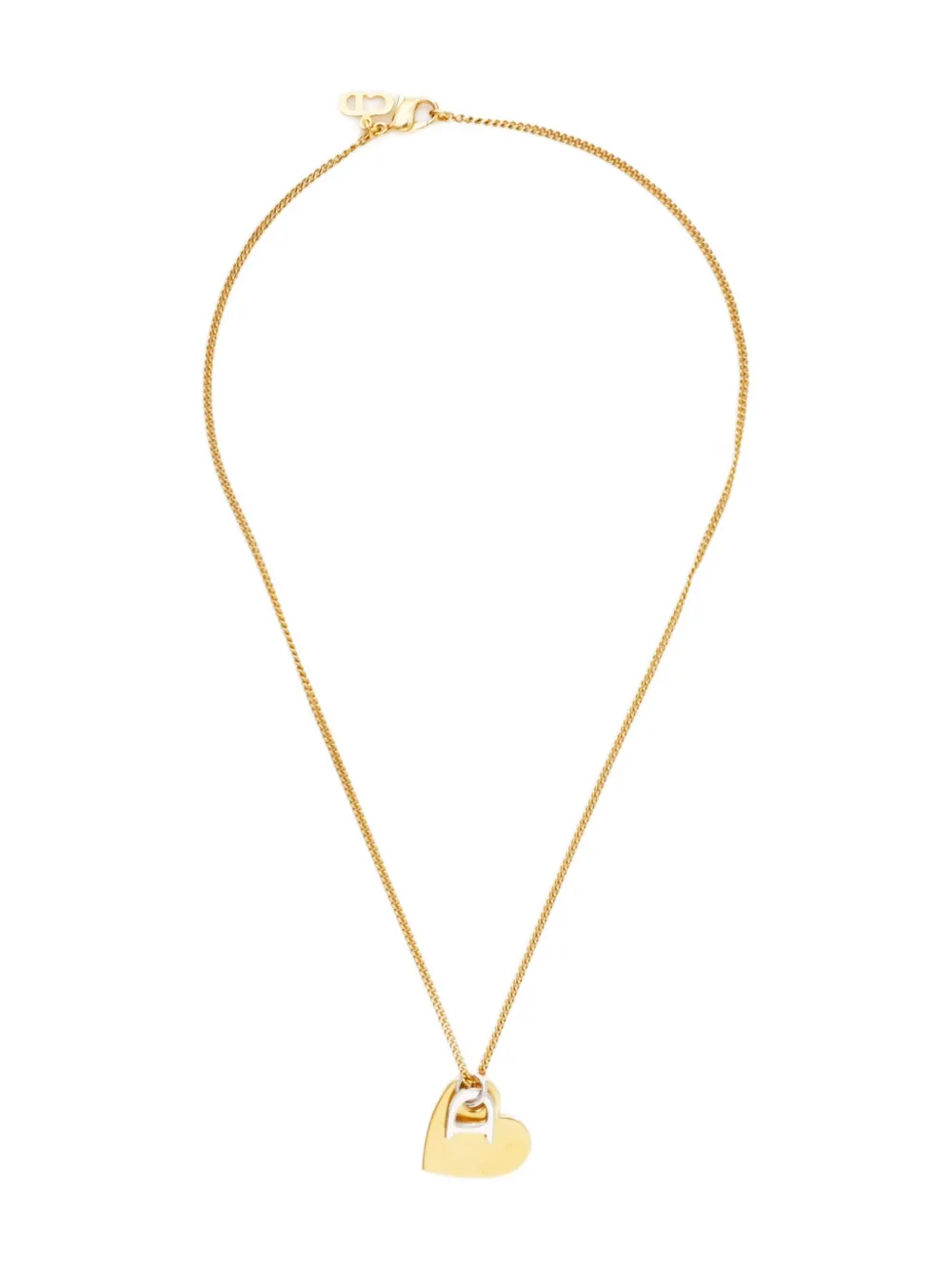 Christian Dior Pre-Owned 1970-1990s Heart necklace - ゴールドトーン Christian Dior Pre-Owned 1970-1990s Heart necklace - ゴールドトーン