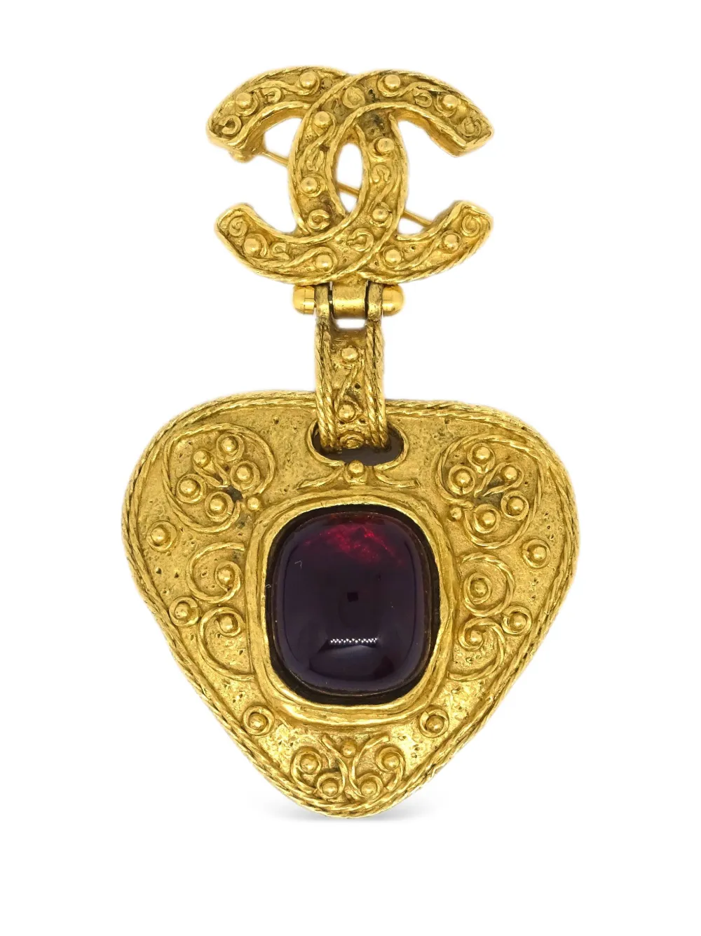 1994 Heart Gripoix brooch