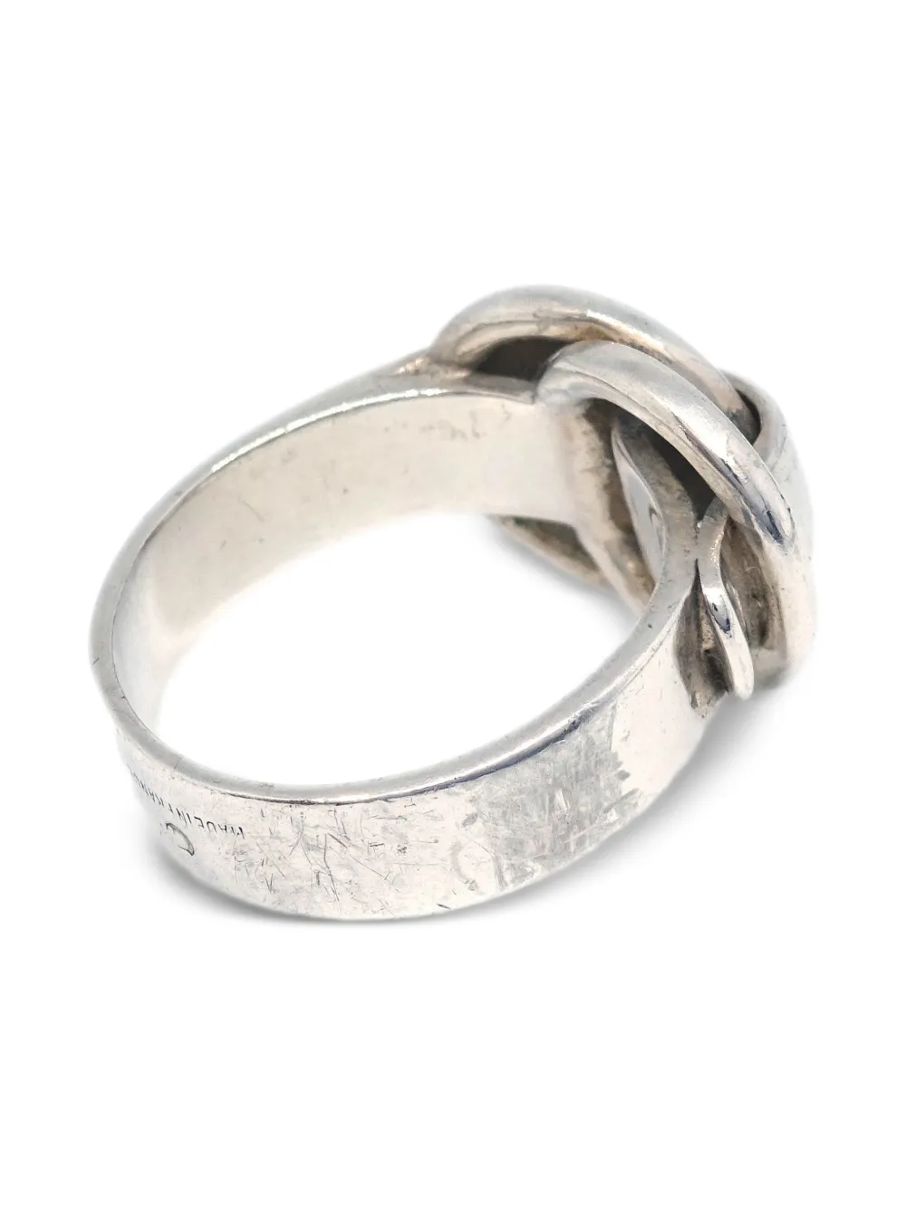 Pre-owned Hermes 1990-2000s Knot Ring In Silver
