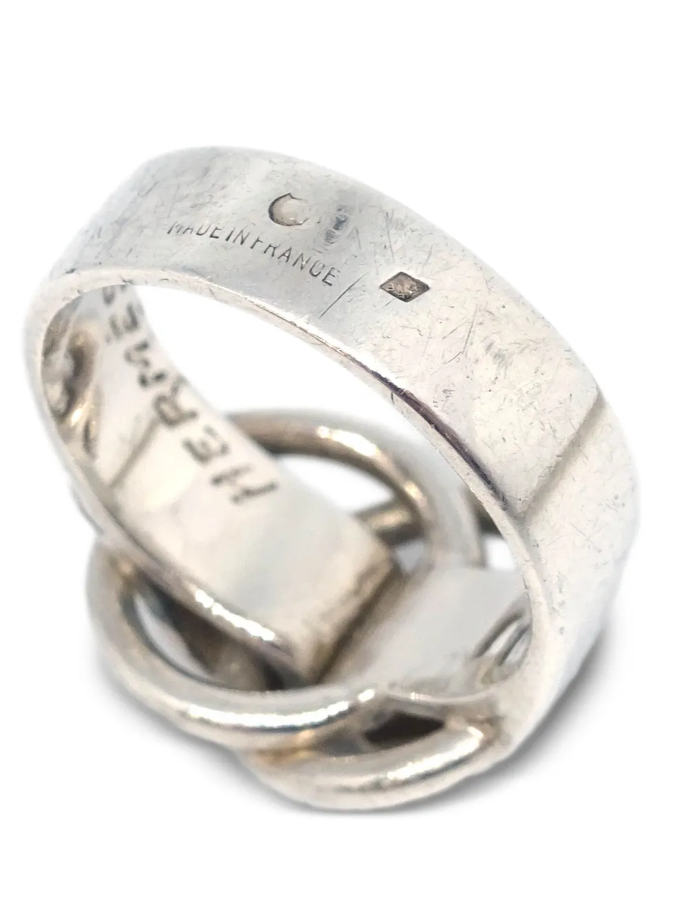 Pre-owned Hermes 1990-2000s Knot Ring In Silver
