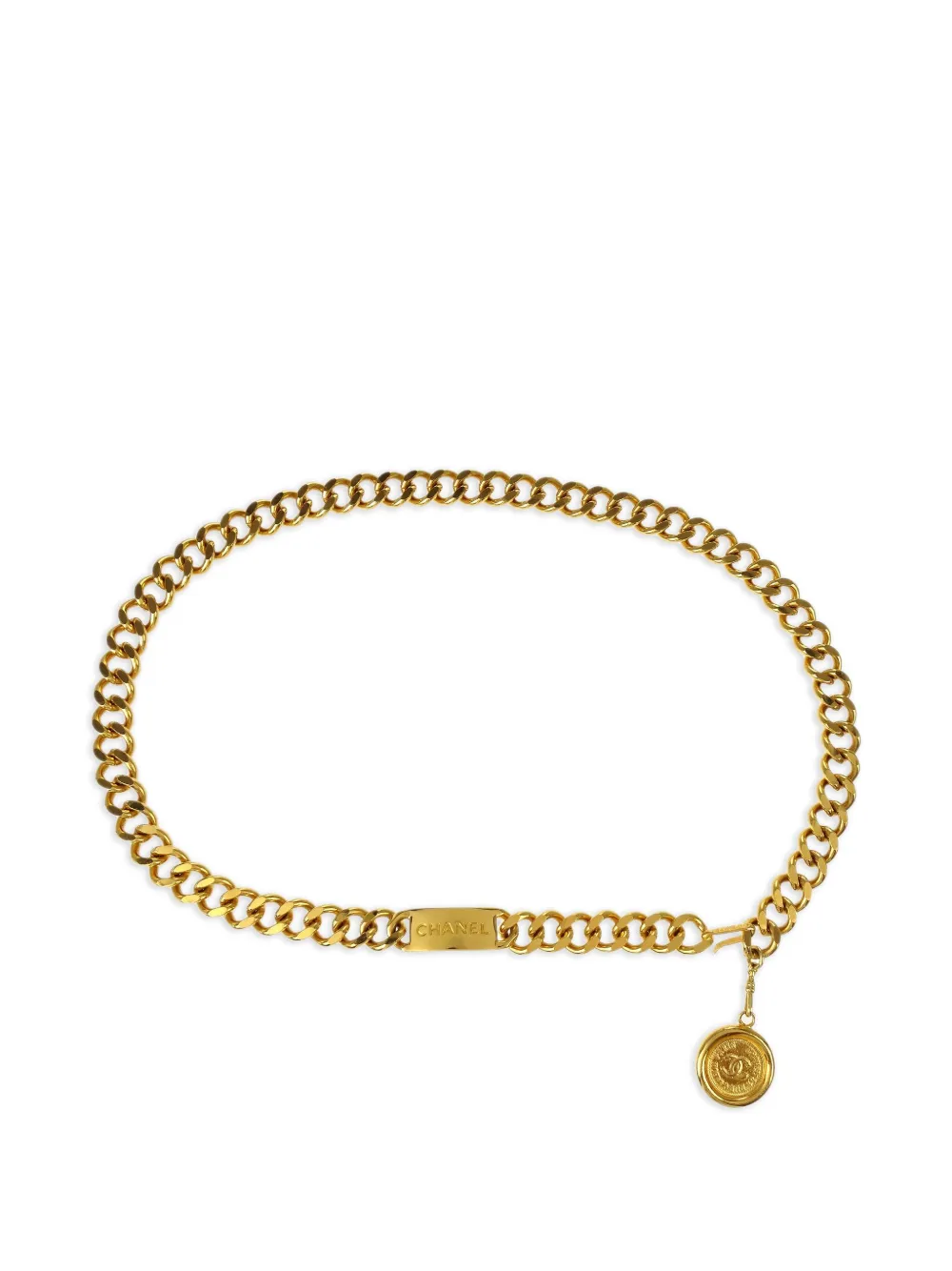 1990-2000s medallion-chain belt