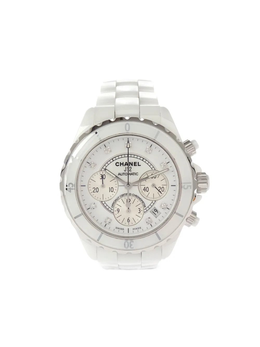 CHANEL Pre-Owned 2010 J12 41mm - ホワイト CHANEL Pre-Owned 2010 J12 41mm - ホワイト