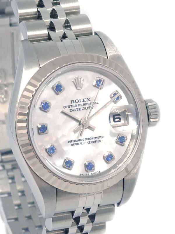 Rolex 2004 Oyster Perpetual Datejust 26mm White FARFETCH GR