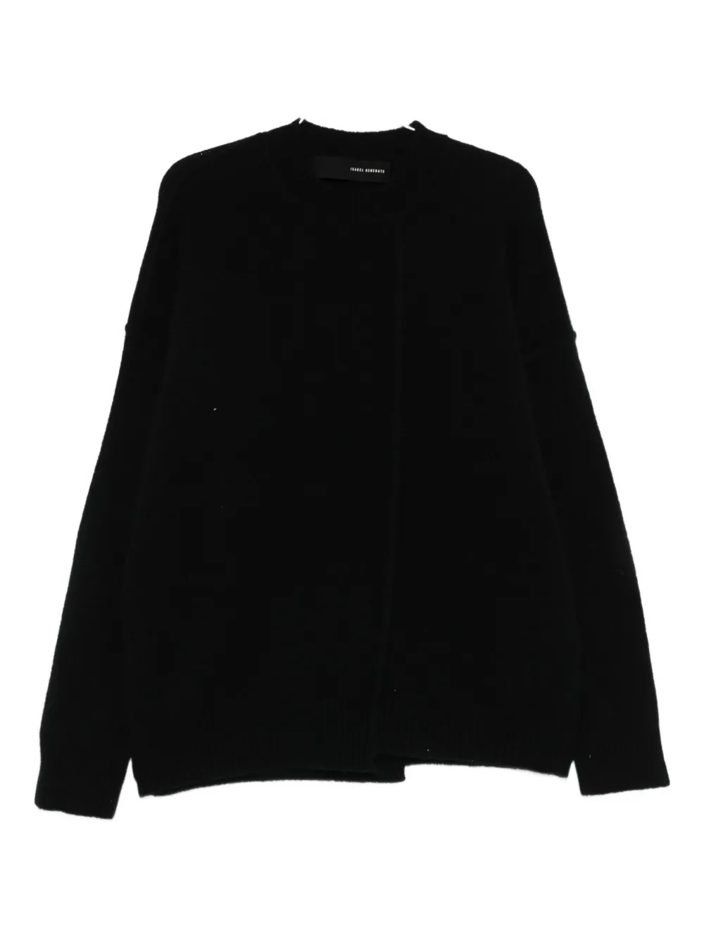 Isabel Benenato Asymmetric Sweater In Black
