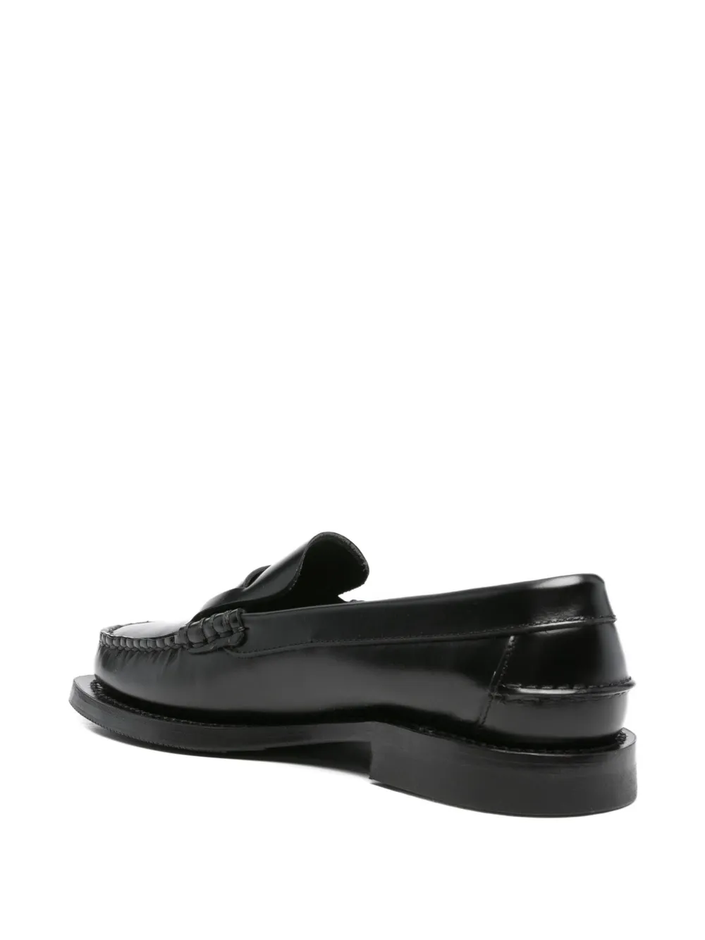 Hereu leather penny loafers Black