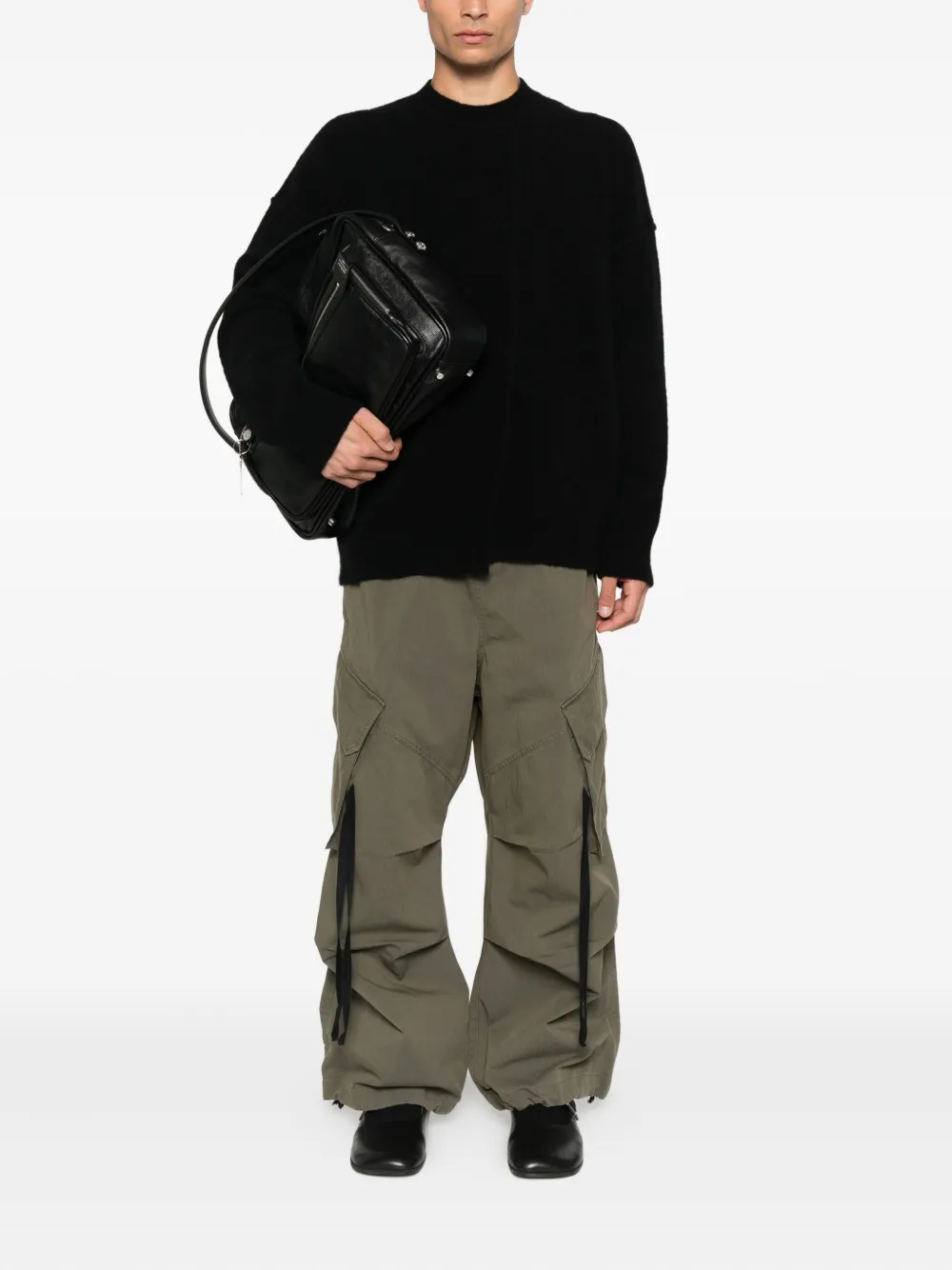Isabel Benenato Cargo broek - Groen