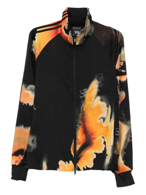 Y-3 AOP abstract-print zip-up jacket