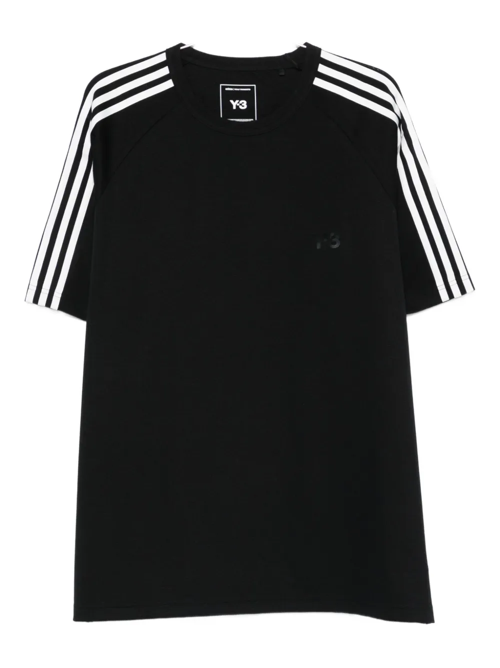 Y-3 three-stripe short-sleeve T-shirt - ブラック Y-3 three-stripe short-sleeve T-shirt - ブラック