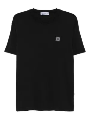 ストーンアイランド コンパスパッチロゴTシャツ ホワイト人気 STONE ISLAND (ストーンアイランド) のおすすめ人気Tシャツ