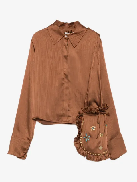SIEDRES pointed-collar buttoned blouse