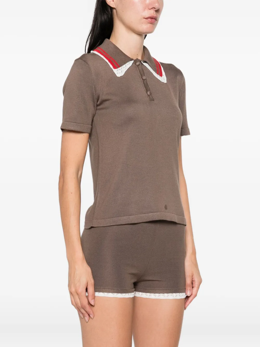 SIEDRES Poloshirt van gerecycled polyester Bruin