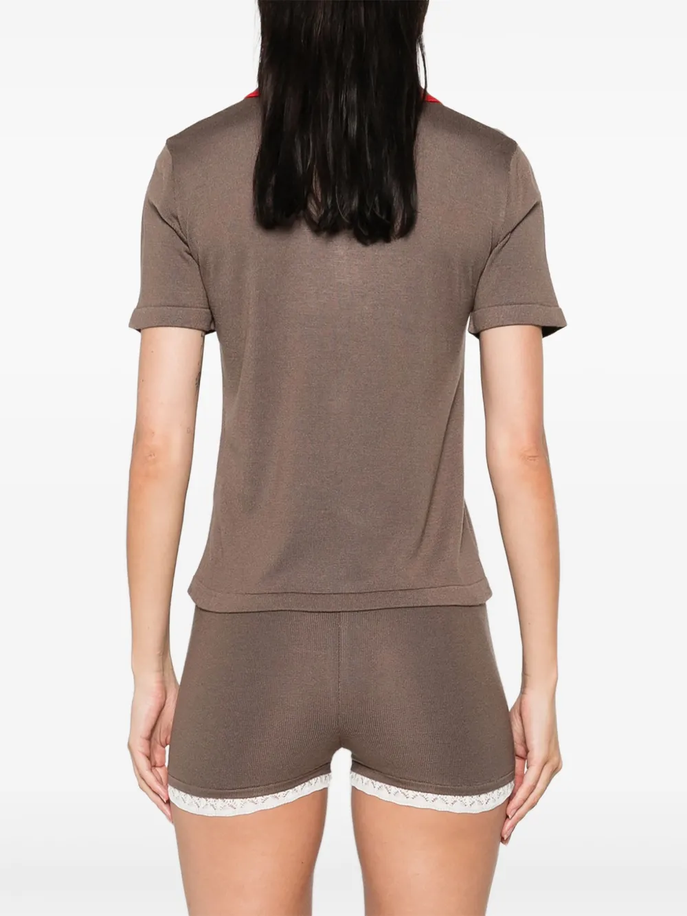 SIEDRES Poloshirt van gerecycled polyester Bruin