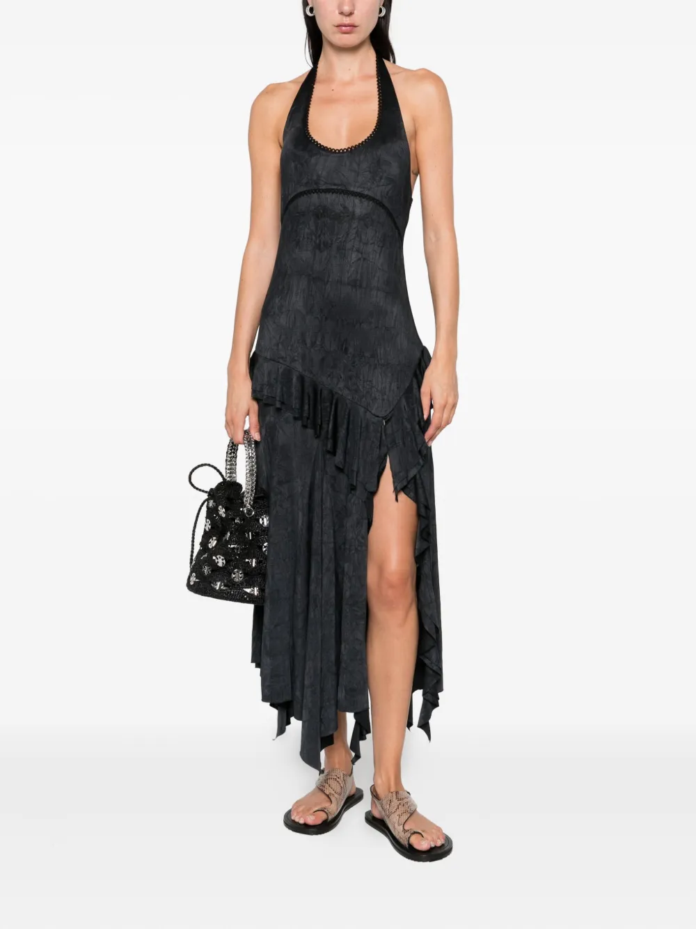 SIEDRES halterneck dress Zwart