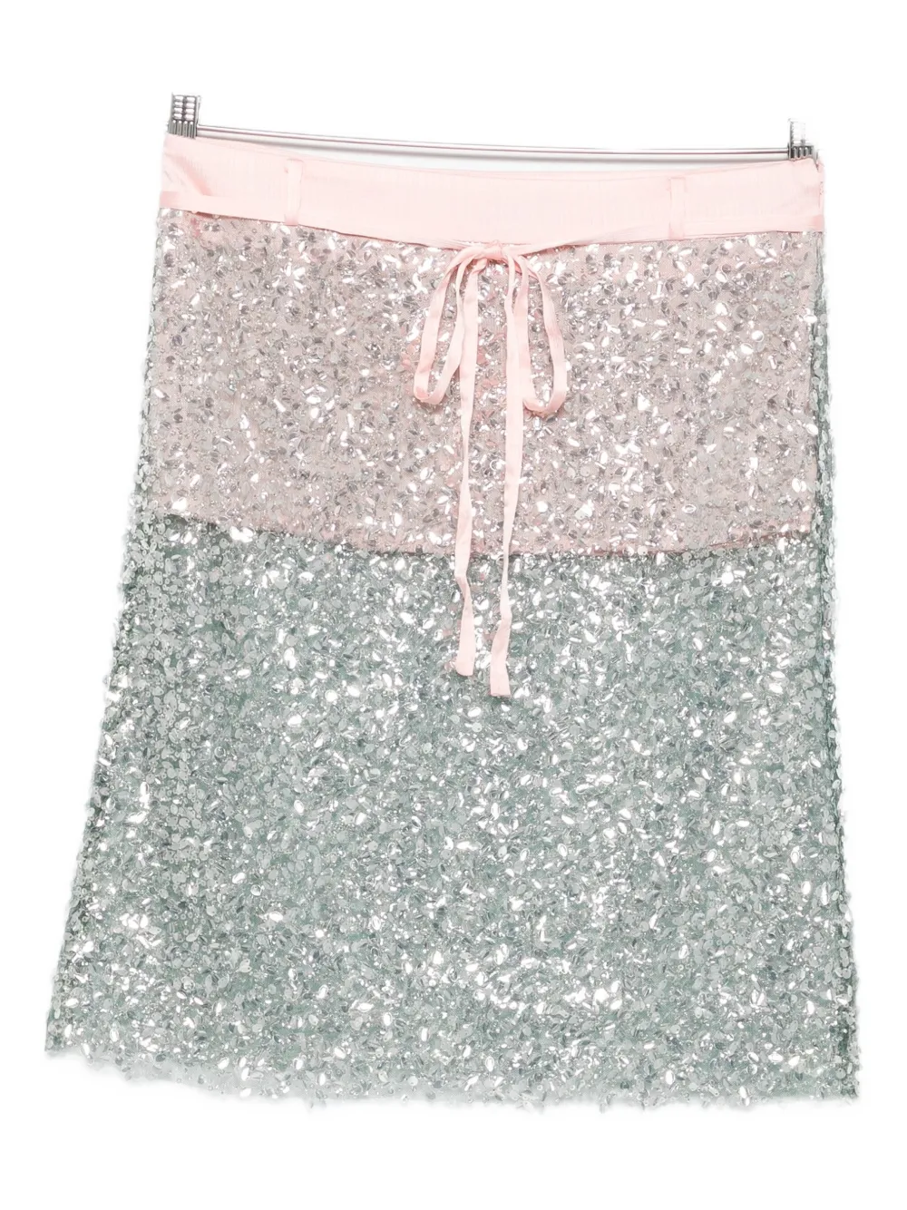 Siedres Sequin-embellished Drawstring Skirt In Multi