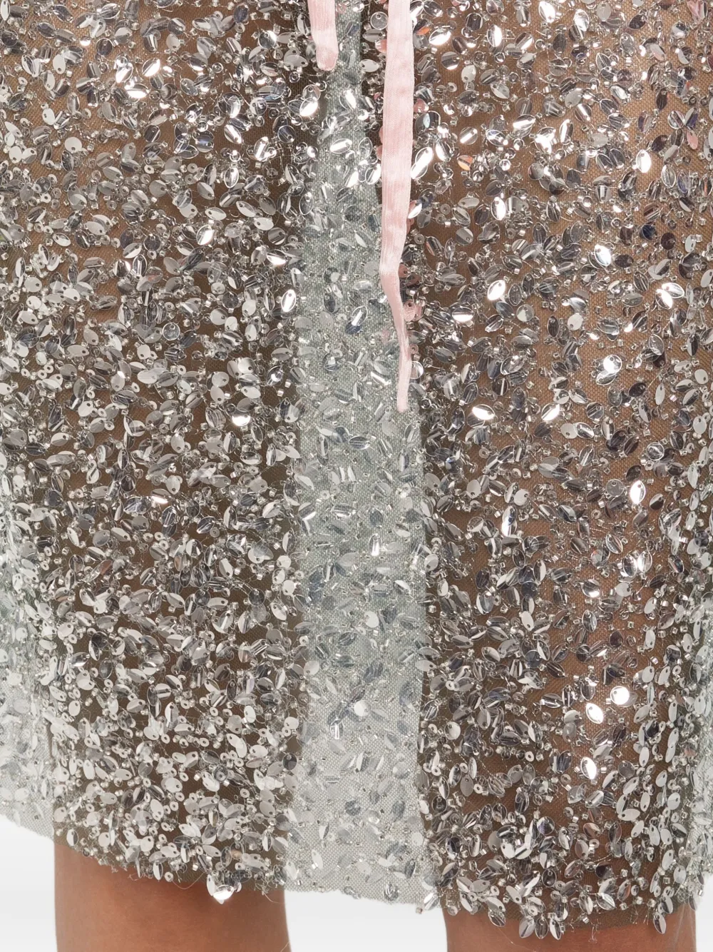 Siedres Sequin-embellished Drawstring Skirt In Multi