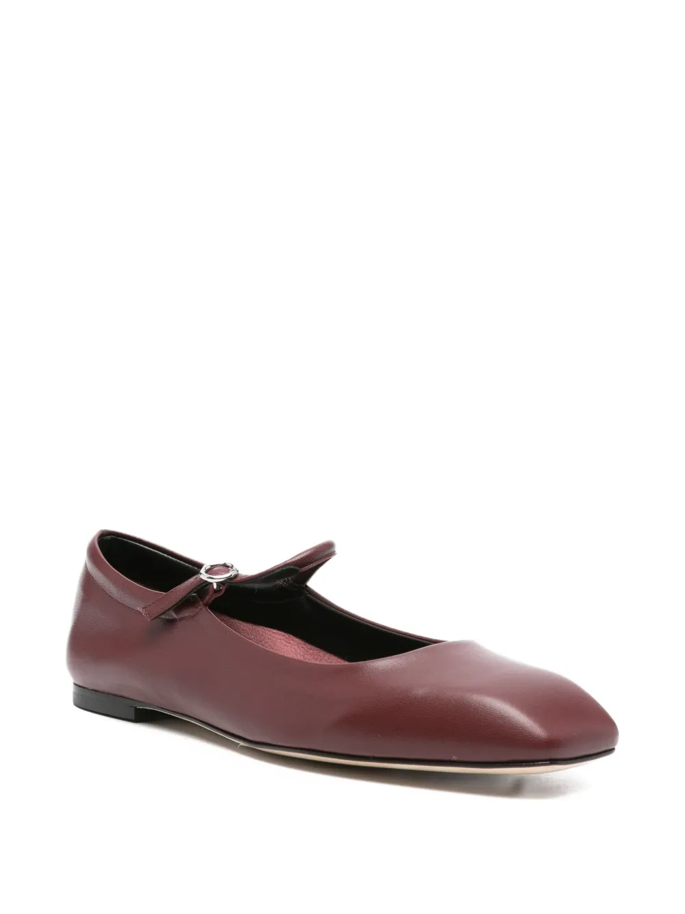 Aeyde leather buckle flat pumps Red