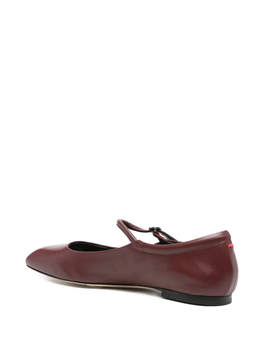 Aeyde leather buckle flat pumps Red