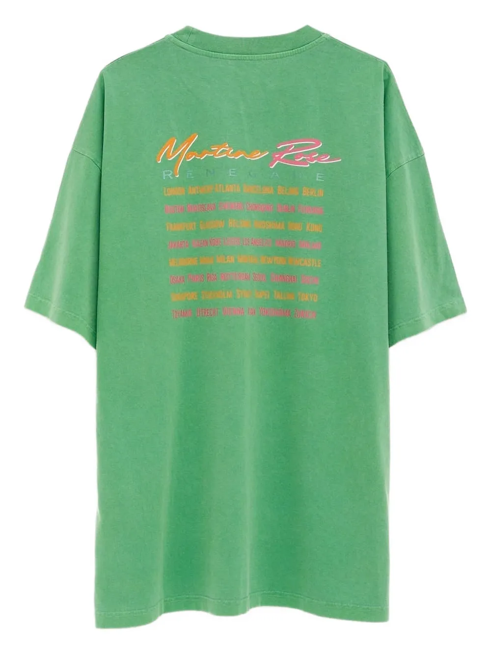 Martine Rose renegade print t-shirt - Groen