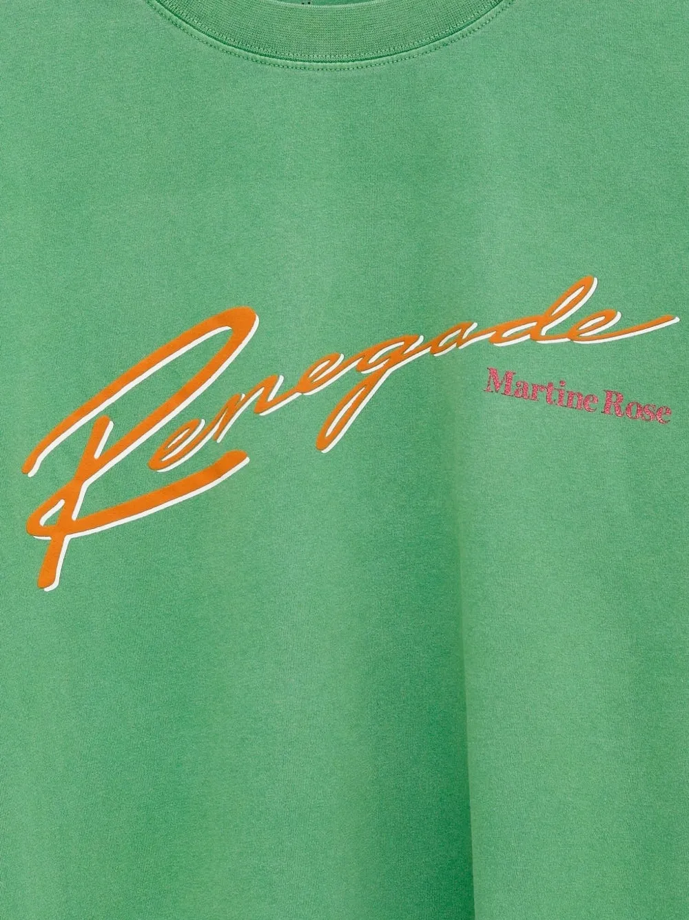 Martine Rose renegade print t-shirt Groen