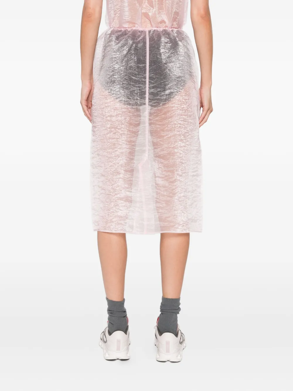 Cecilie Bahnsen floral-embroidered skirt Roze