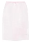 Cecilie Bahnsen floral-embroidered skirt - Pink
