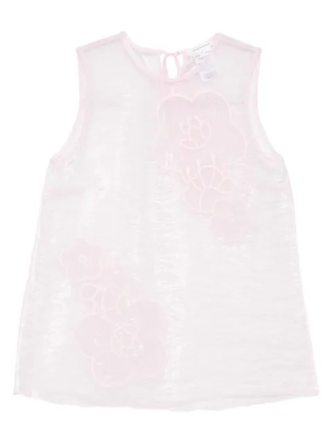 Cecilie Bahnsen floral-embellished sleeveless top