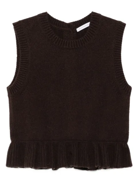 Cecilie Bahnsen ruffled cashmere top