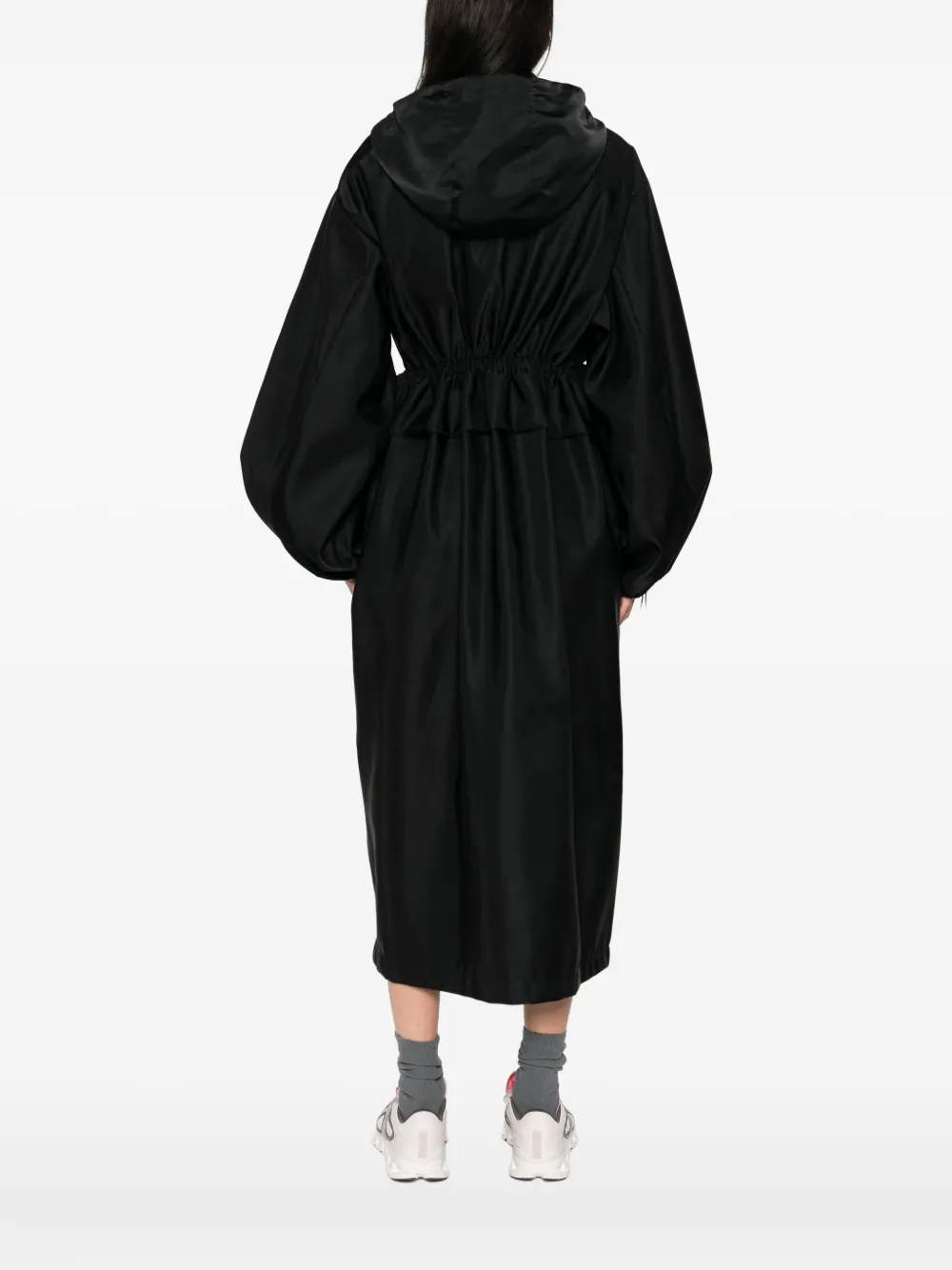 Cecilie Bahnsen hooded coat Zwart
