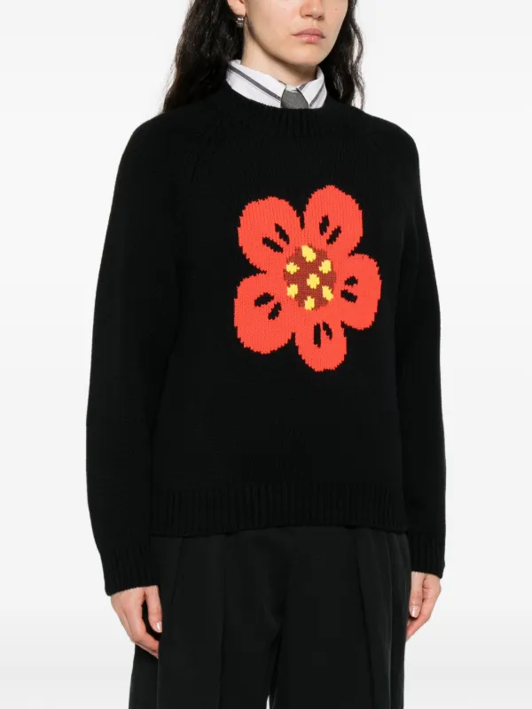 Kenzo Boke Flower Jumper | Black | FARFETCH JO Kenzo Boke Flower Jumper | Black | FARFETCH JO