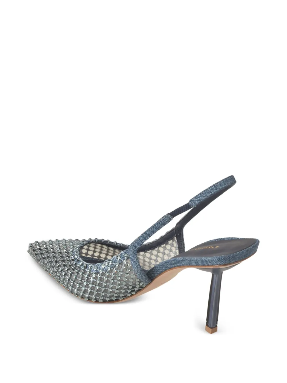 Le Silla 80mm crystal-embellishment pumps Blue