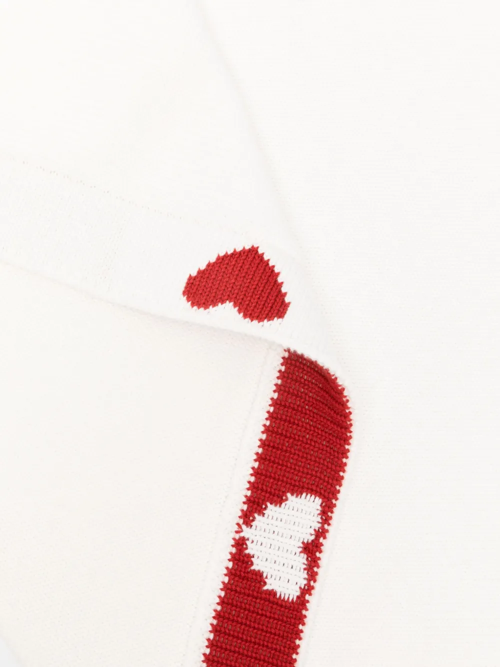 Petit Bateau heart-motif blanket Wit