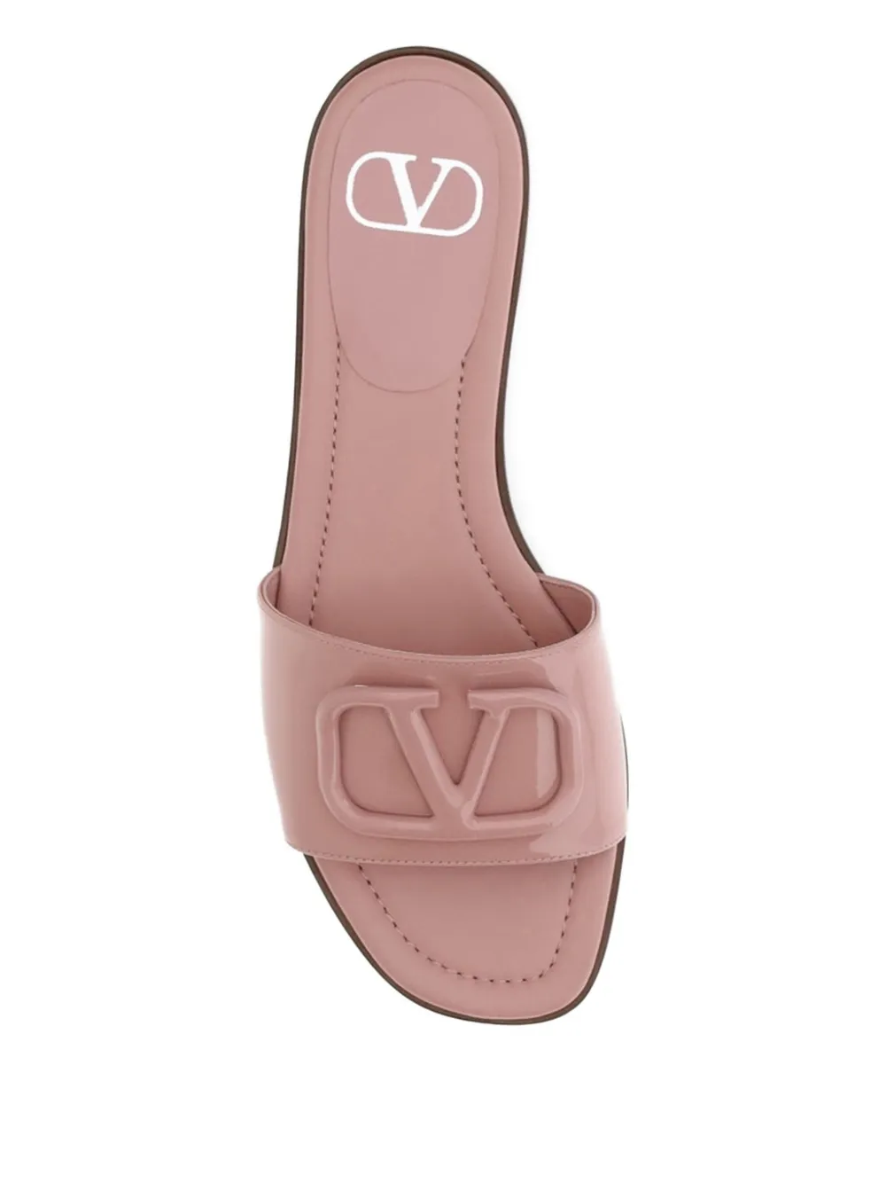 Valentino Garavani VLogo Signature flat sandals Pink